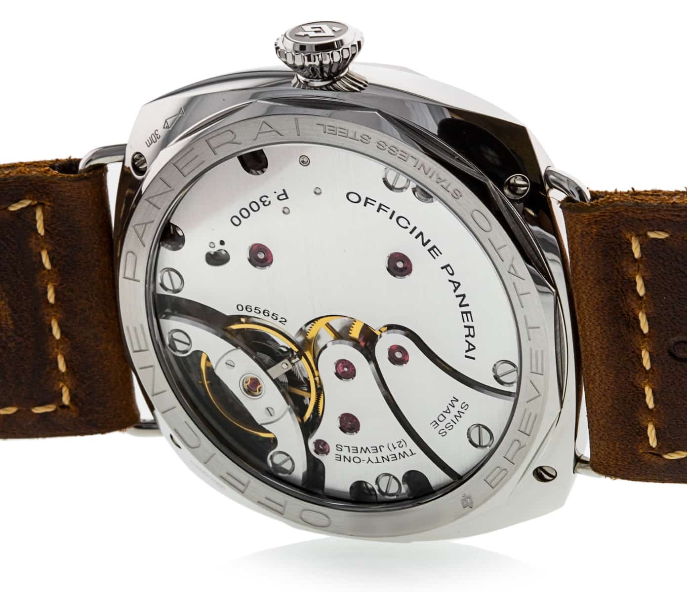 Panerai Radiomir 3 Days Acciaio Brown Quarter Arabic Dial